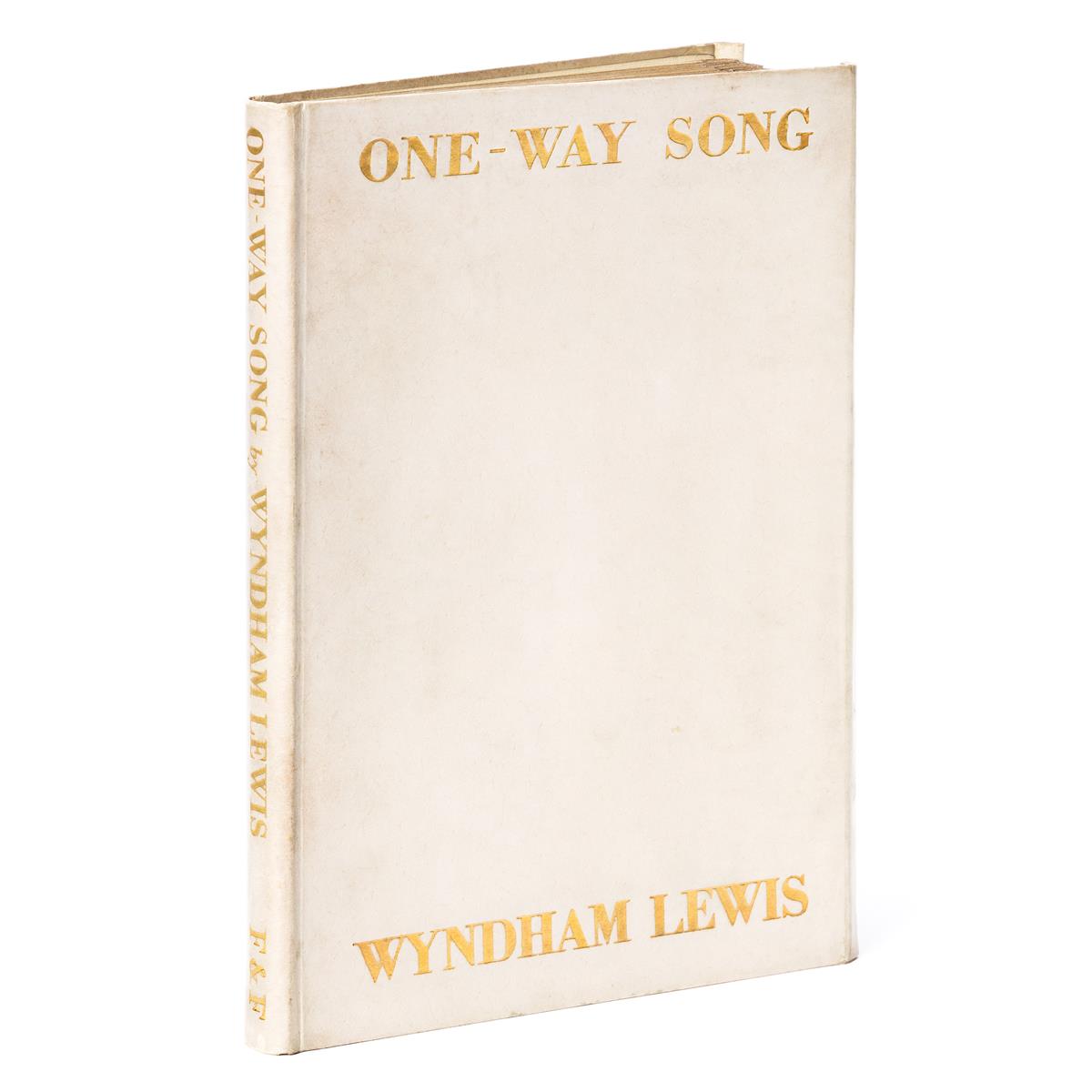 LEWIS, WYNDHAM. One-Way Song.